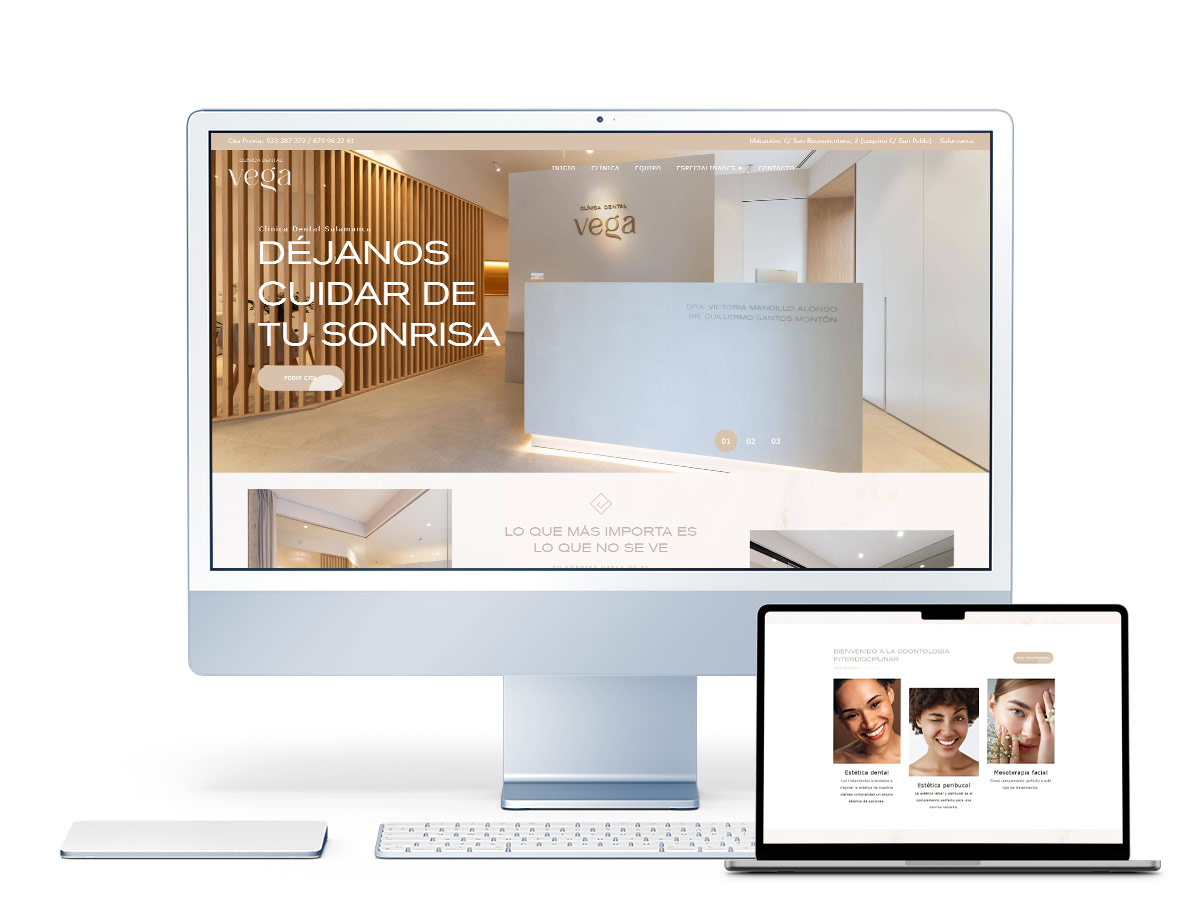 Diseño web clínica dental Vega